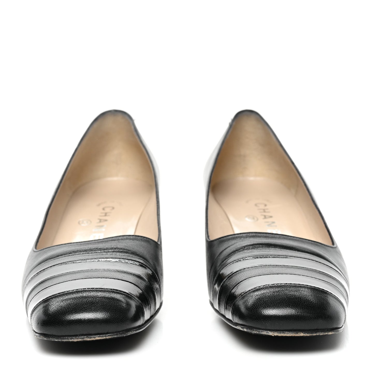 Lambskin Patent Pumps 38.5 Black
