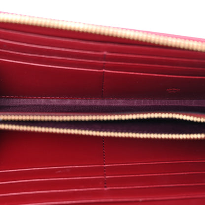 MCM Calfskin Fontanellas Park Avenue Milla Zip Around Wallet Burgundy 5 of 9
