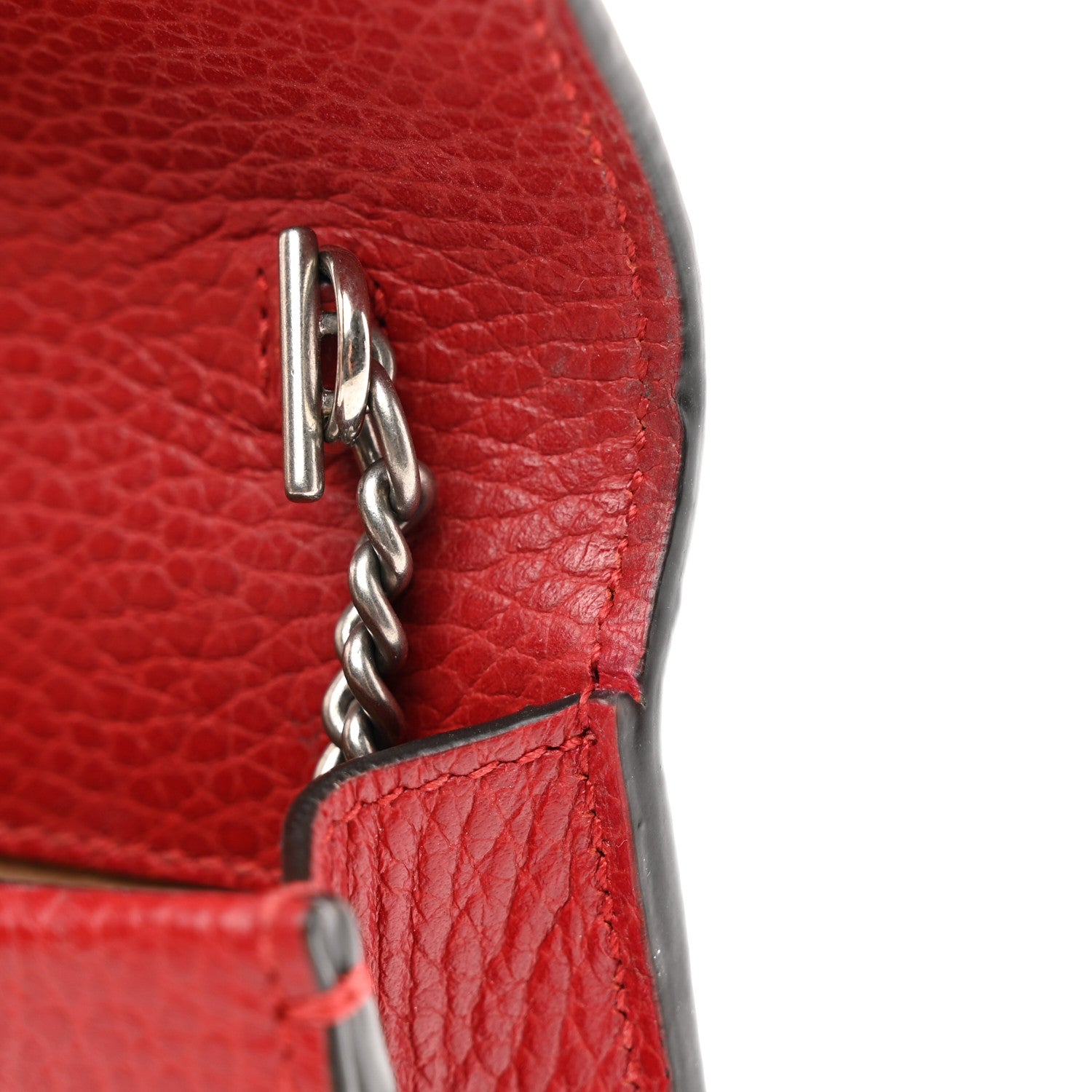Gucci Calfskin Super Mini Dionysus Shoulder Bag Hibiscus Red 12 of 13