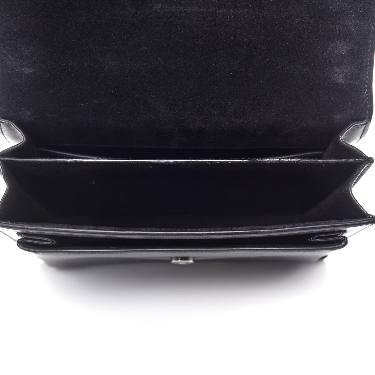 Calfskin Medium Monogram Sunset Shoulder Bag With Braided Strap Black