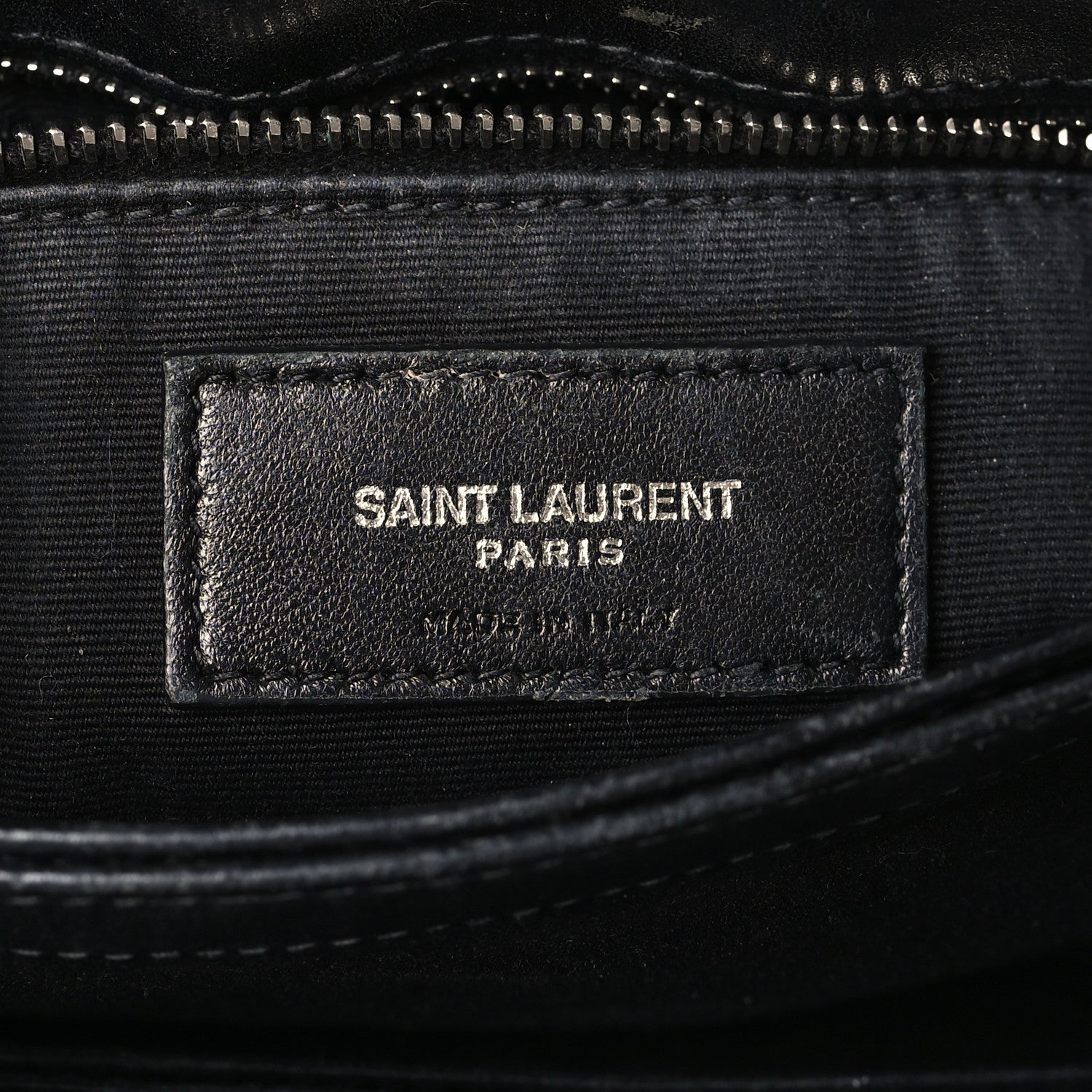 Saint Laurent Calfskin Y Quilted Monogram Toy Loulou Crossbody Bag Black 7 of 10