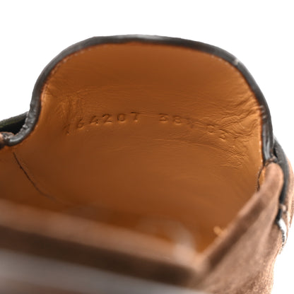 Gucci Suede Horsebit Platform Mules 38.5 Washed Brown 7 of 9
