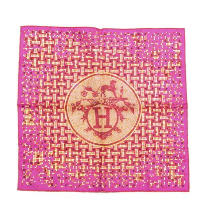 Hermes Silk Mosaique Au 24 Pocket Square 1 of 4