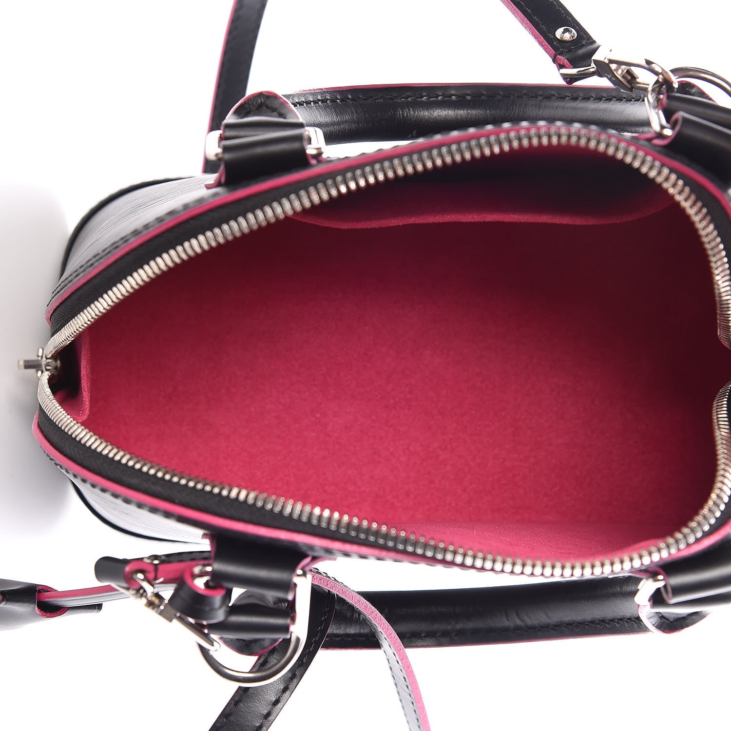 Louis Vuitton Epi Alma BB Black Hot Pink 6 of 15