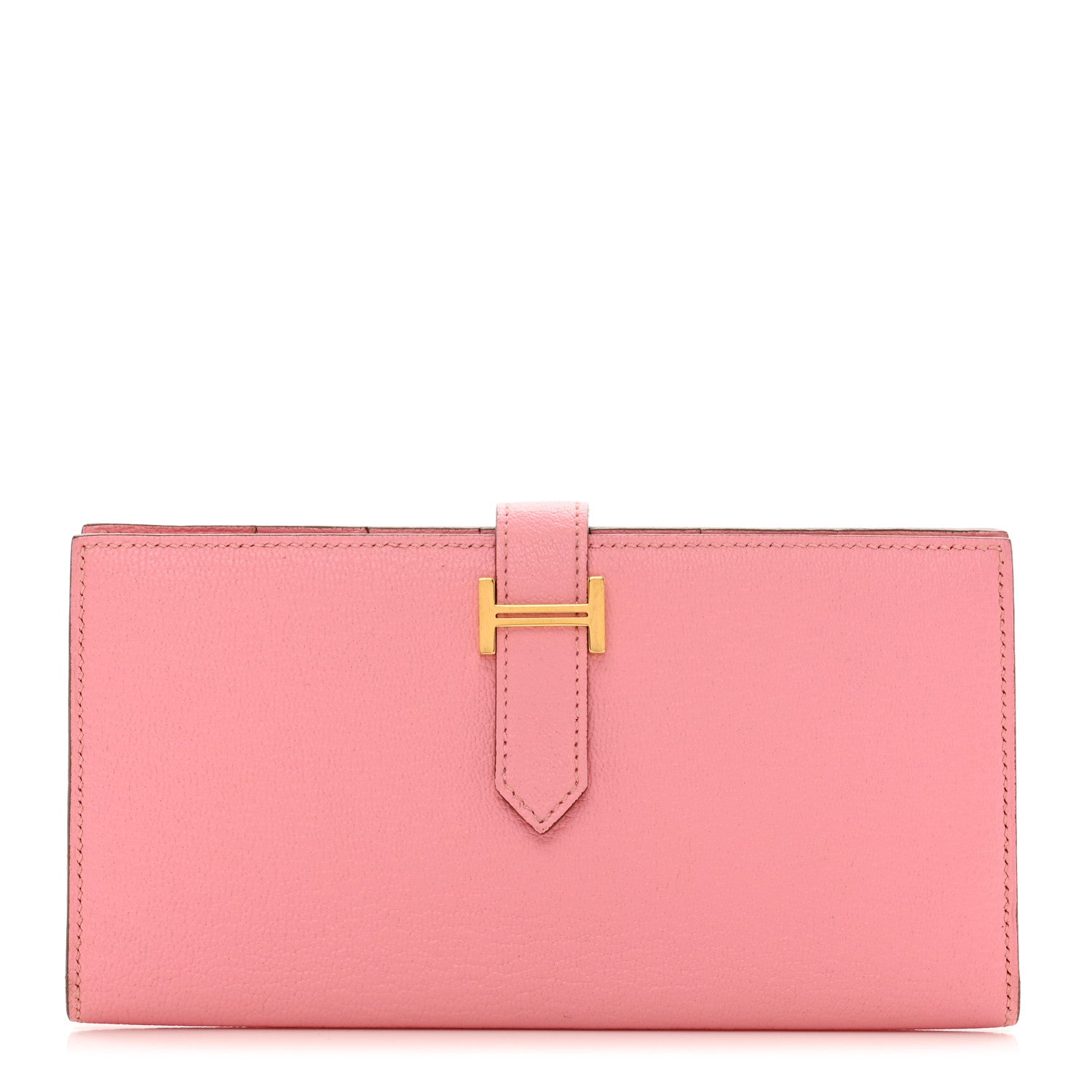 Hermes Chèvre Mysore Bearn Gusset Wallet Rose Confetti 1 of 9