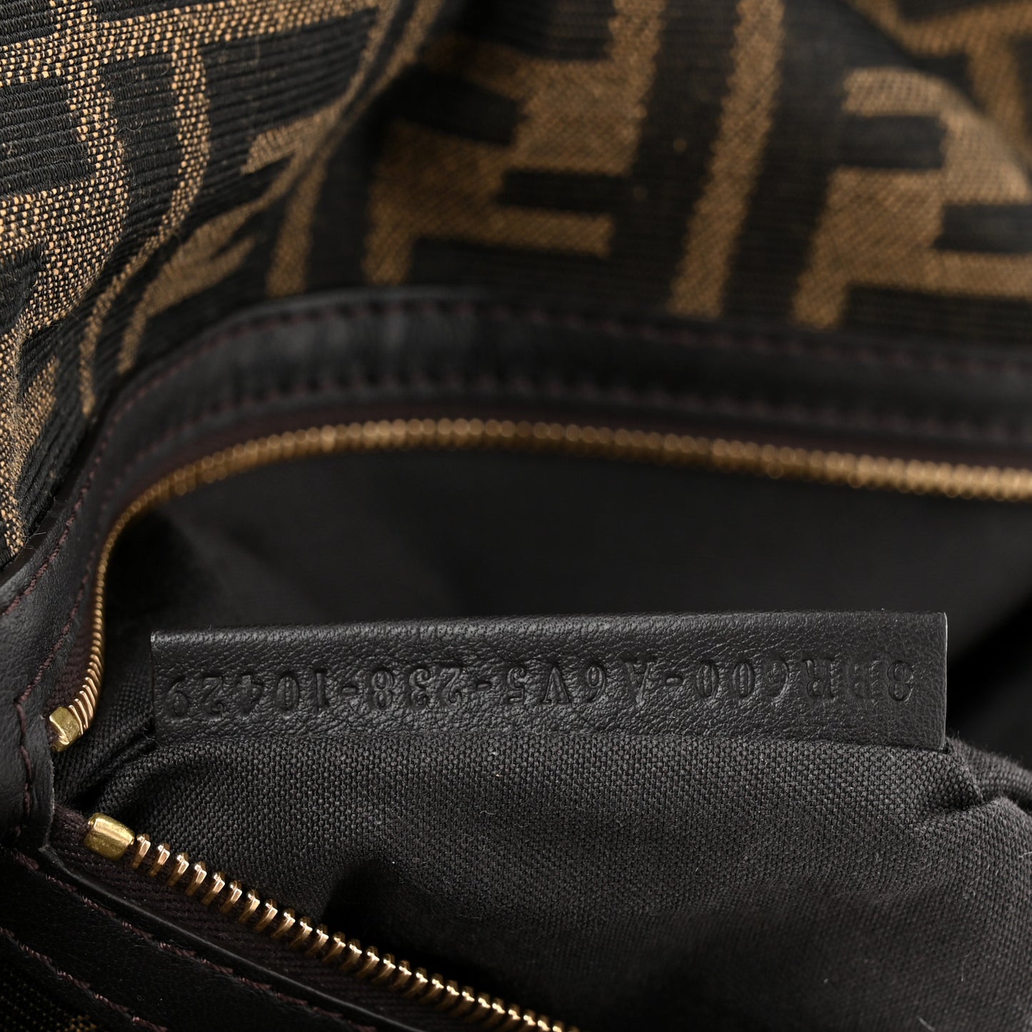 Fabric Jacquard FF 1974 Medium Baguette Tobacco Moro Black