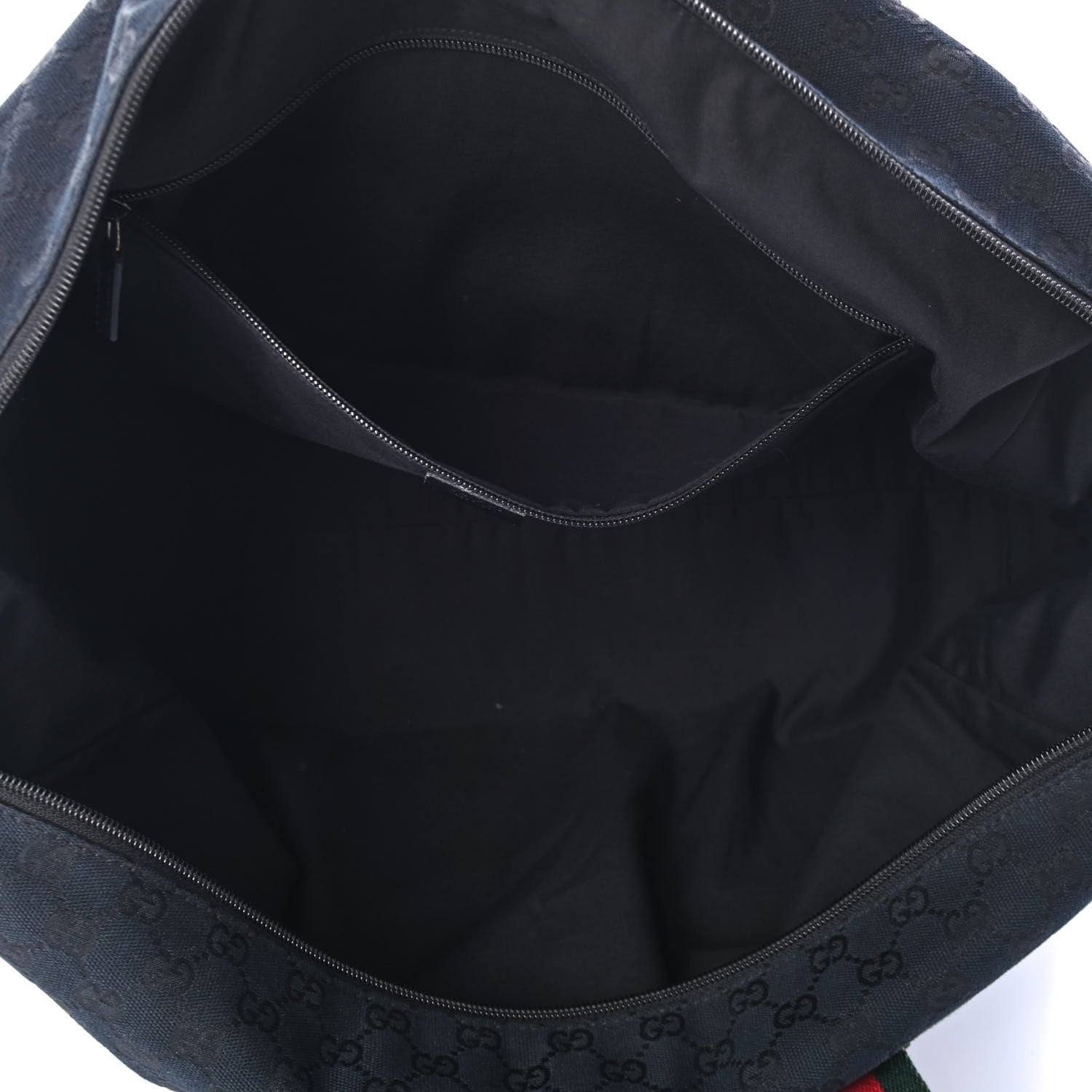Gucci GG Monogram Web Medium Collapsible Carry On Duffle Black 4 of 4