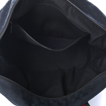 Gucci GG Monogram Web Medium Collapsible Carry On Duffle Black 4 of 4