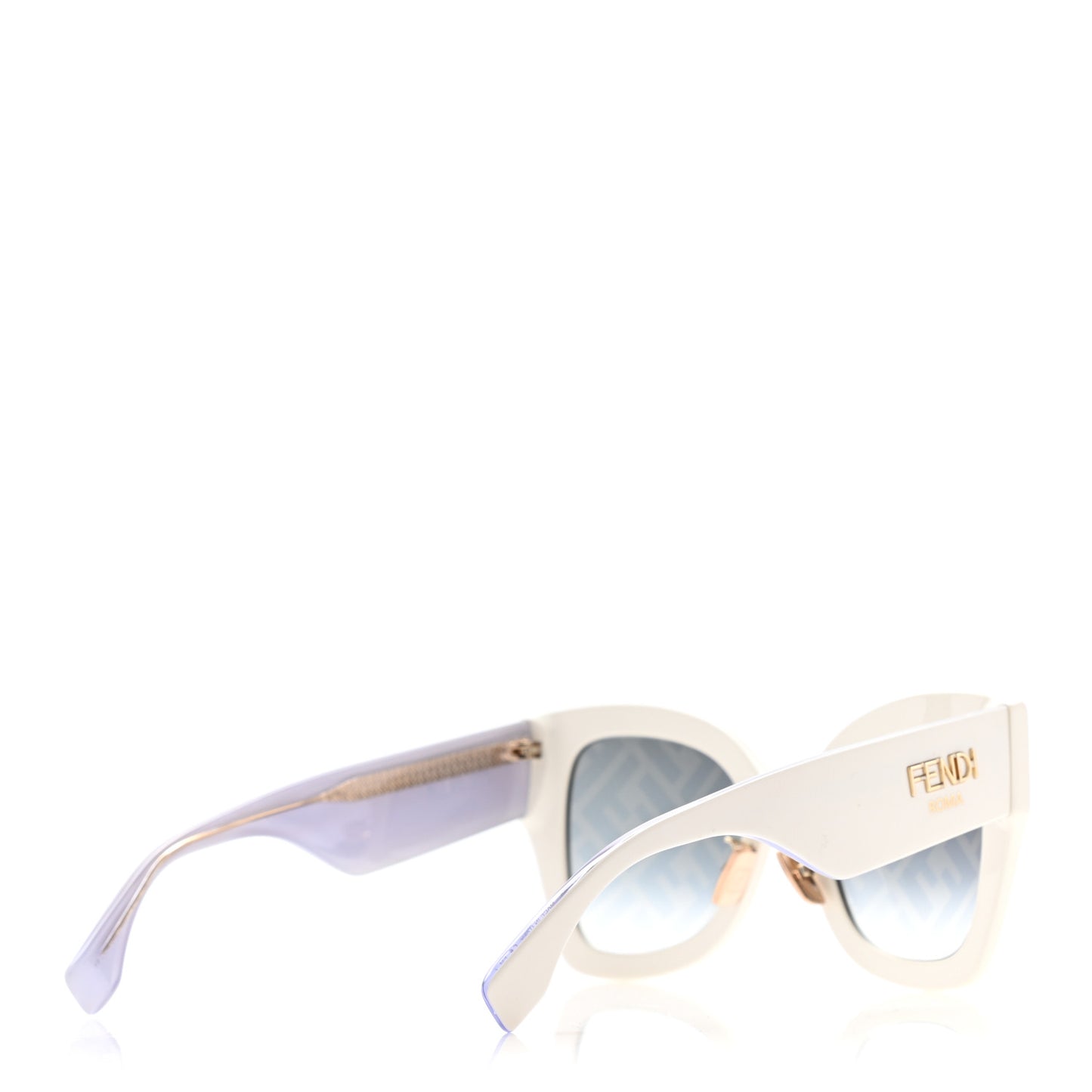 Acetate FF Sunglasses FF 0434/G/S White Gold