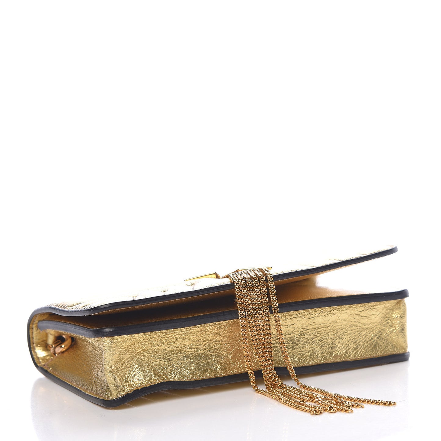 Metallic Alter Nappa Star Small Flap Shoulder Bag Gold