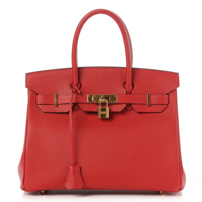Hermes Epsom Birkin 30 Rouge Casaque 1 of 35