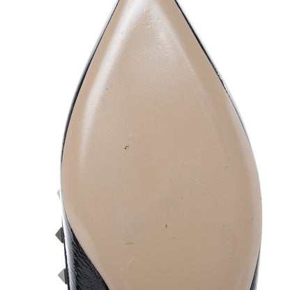 Valentino Garavani Patent Rockstud Ballerina Flats 40 Black 7 of 10