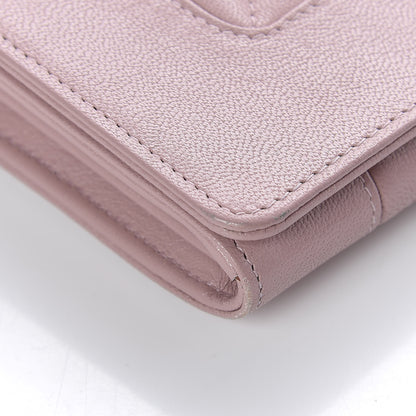 Chanel Sheepskin Quilted Mademoiselle Vintage Flap Wallet Pink 9 of 10