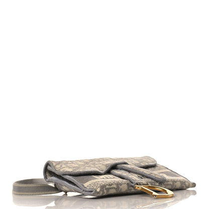 Christian Dior Oblique Slim Saddle Pouch Grey 4 of 9