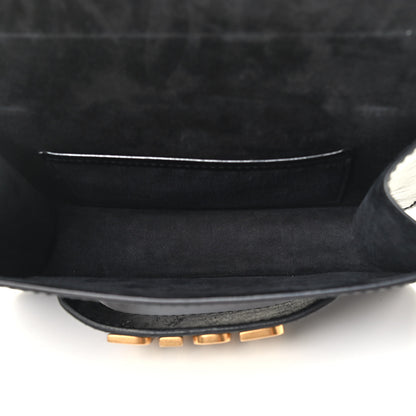 Christian Dior Crinkled Patent Lambskin Dio(r)evolution Flap Clutch Black 4 of 4