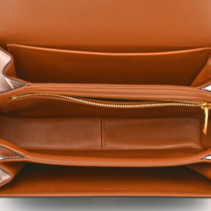 Celine Triomphe Canvas Calfskin Medium Triomphe Bag Tan 5 of 10