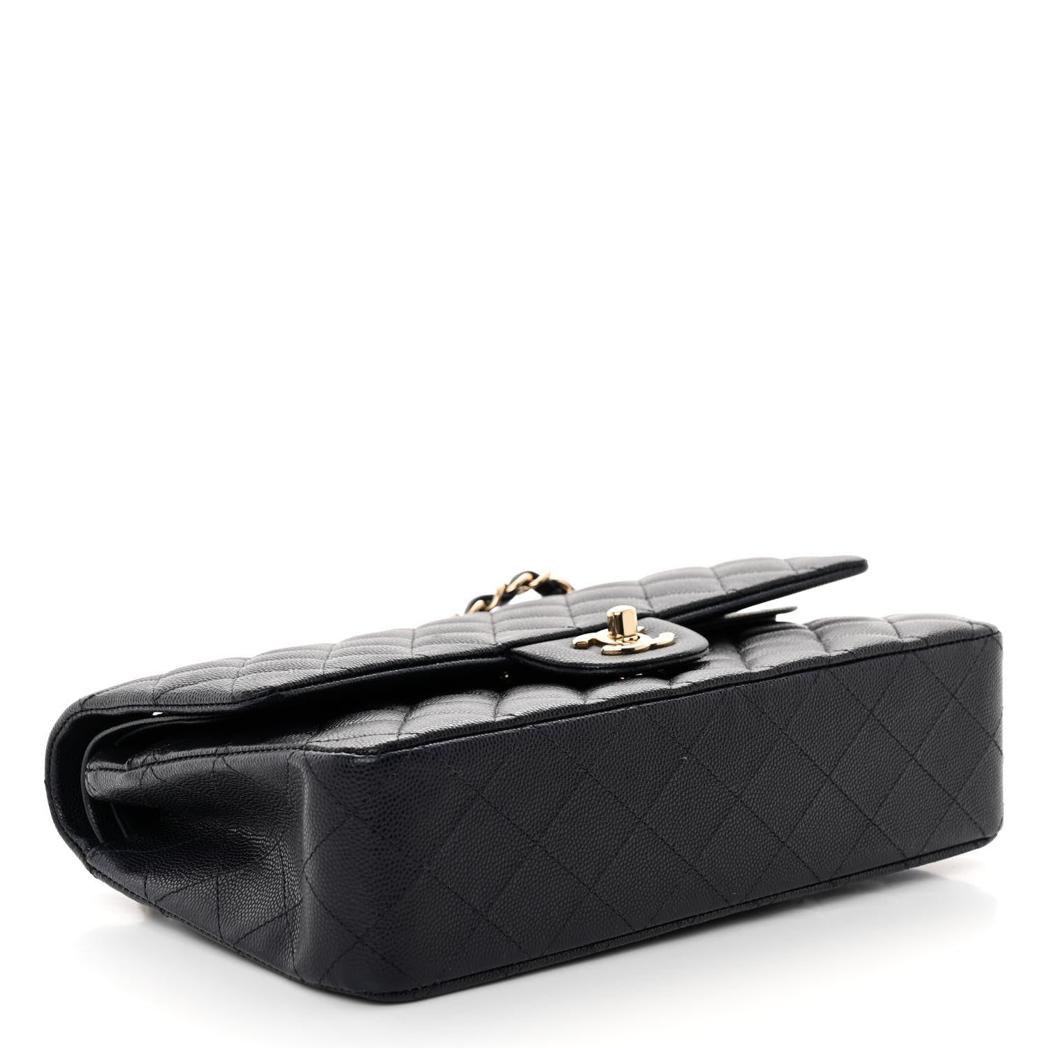 Chanel Caviar Quilted Medium Double Flap Navy 4 of 10