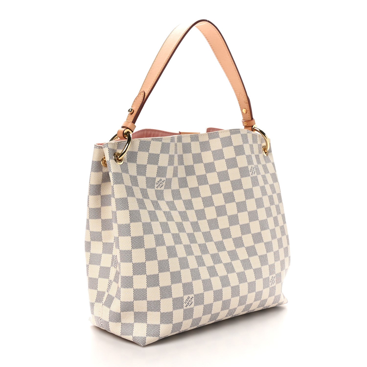 Louis Vuitton Damier Azur Graceful PM Rose Ballerine 3 of 9