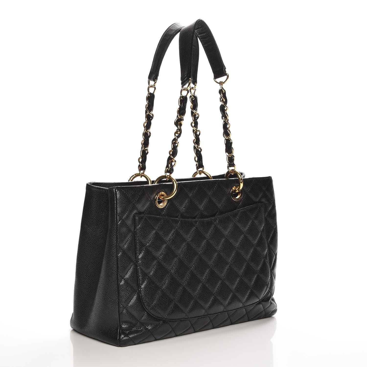 Chanel Caviar Quilted Grand Shopping Tote GST Black 3 of 7
