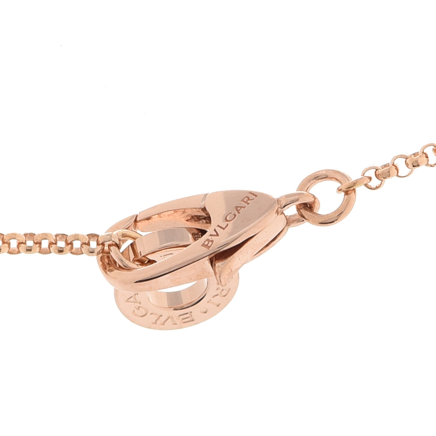 Bulgari 18K Rose Gold Mother of Pearl BVLGARI BVLGARI Pendant Necklace 4 of 7