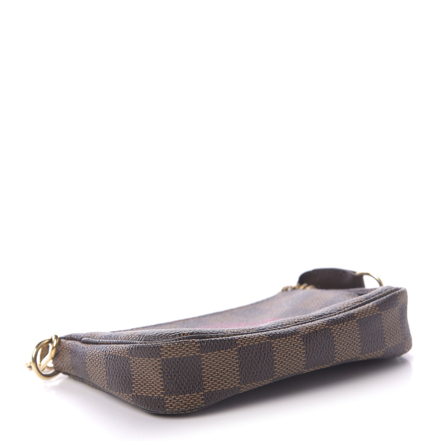 Damier Ebene Complice Trunks and Bags Mini Pochette Accessories Red