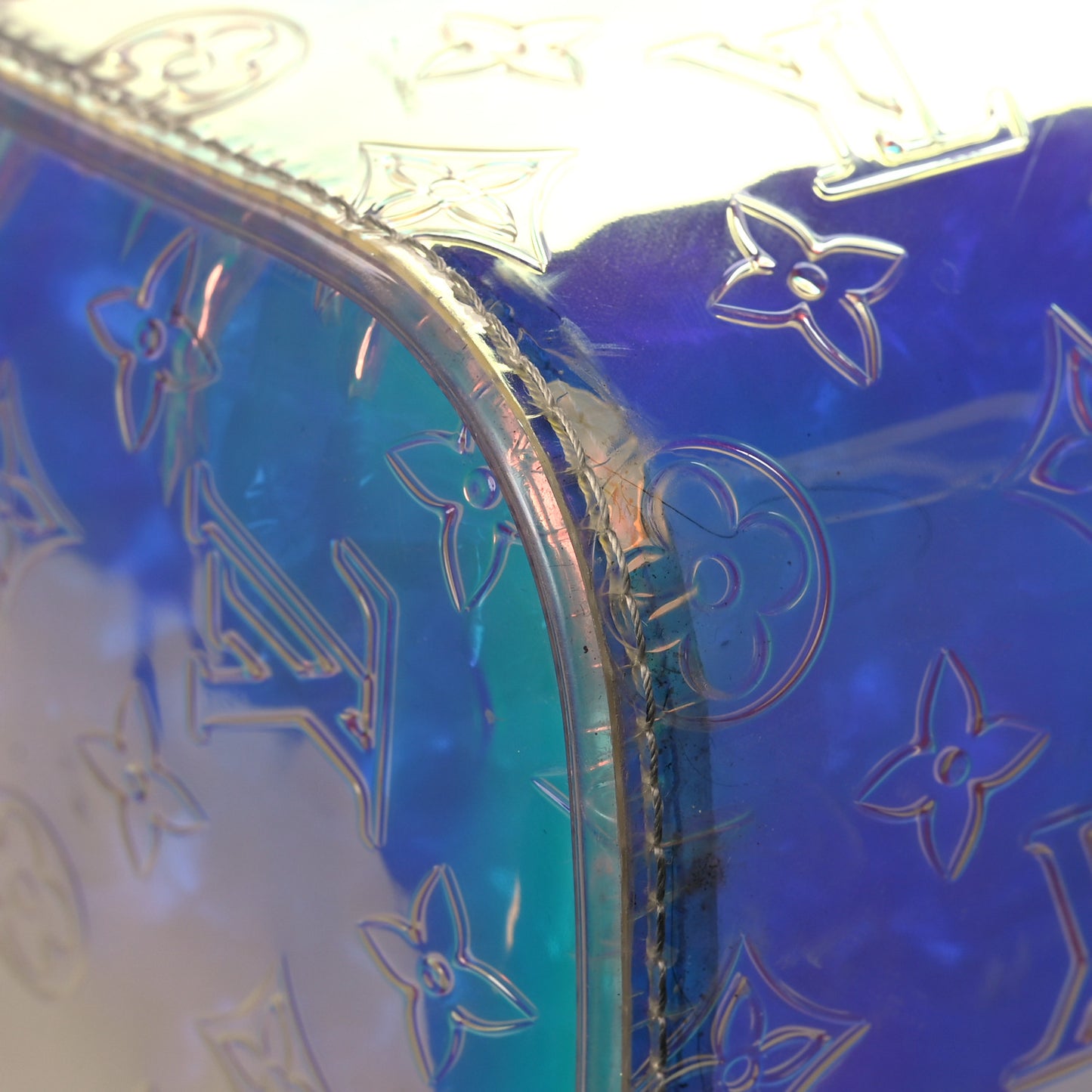 PVC Monogram Keepall Bandouliere 50 Iridescent Prism