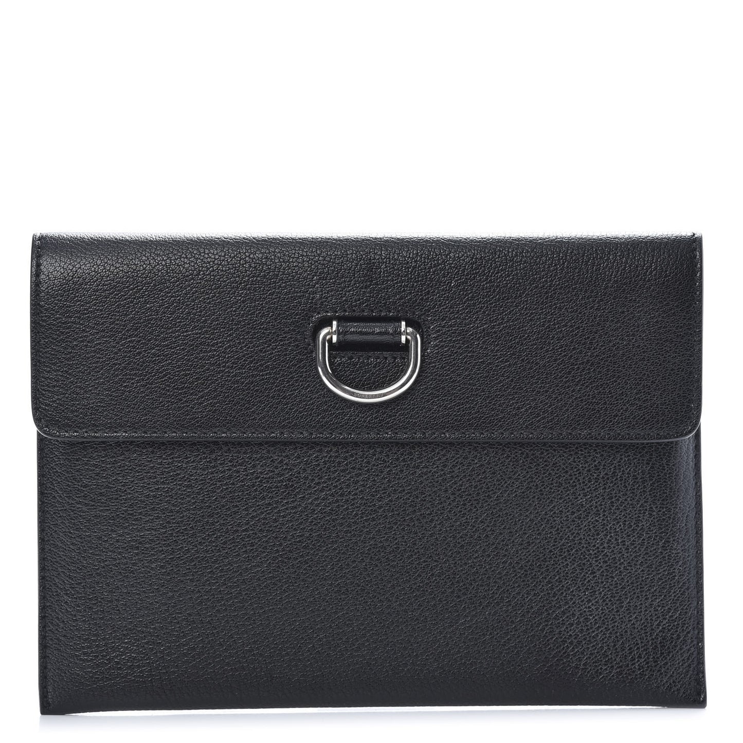 Goatskin Pendleton D-Ring Clutch Black