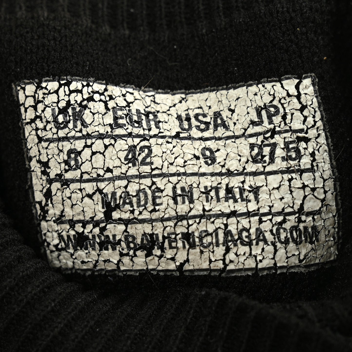 Neoprene Knit Mens Speed Sneakers 42 Black