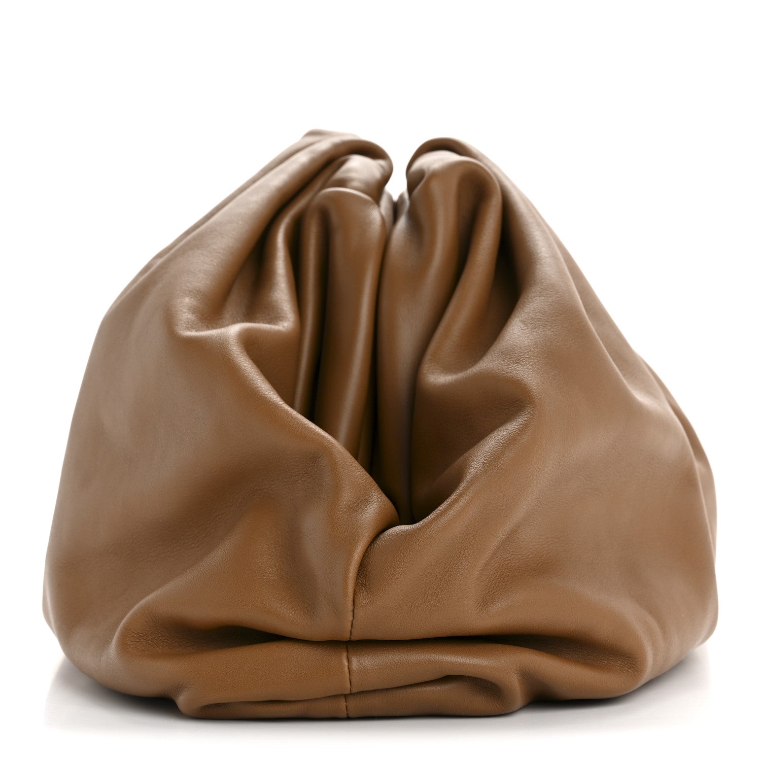 Bottega Veneta Smooth Butter Calf The Pouch Oversized Clutch Cammello 10 of 11