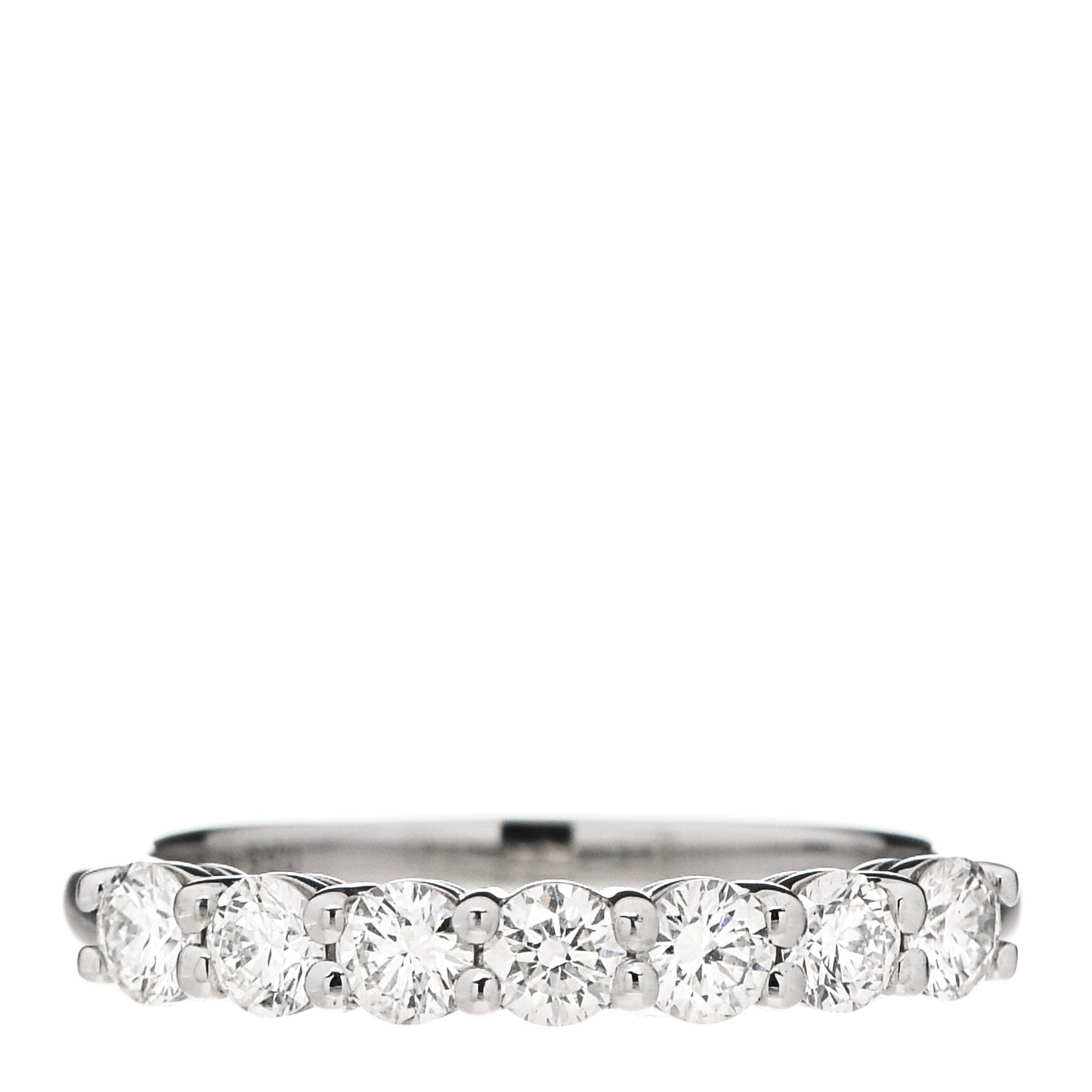 Platinum Diamond 3mm Embrace Half Circle Band Ring 49 5