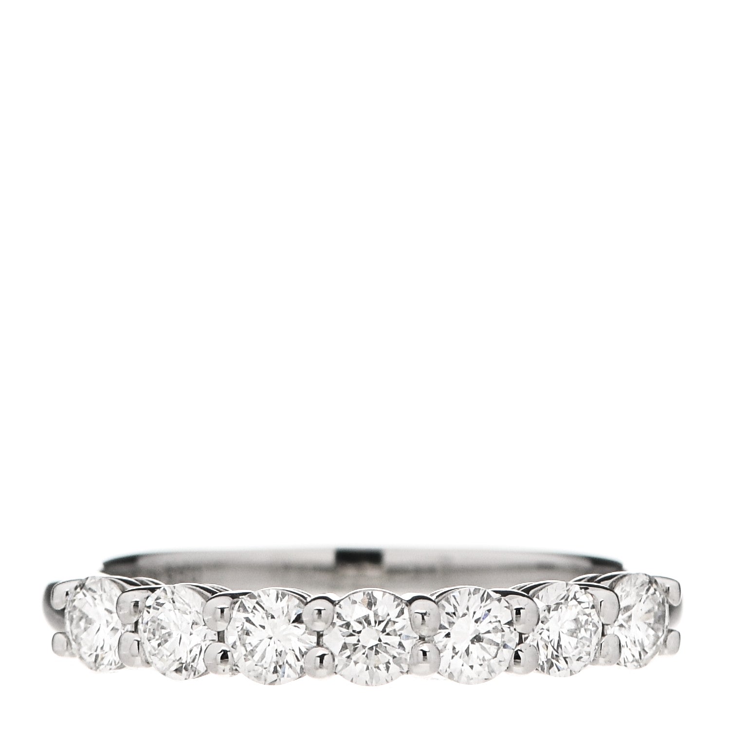 Tiffany Platinum Diamond 3mm Embrace Half Circle Band Ring 49 5 1 of 5