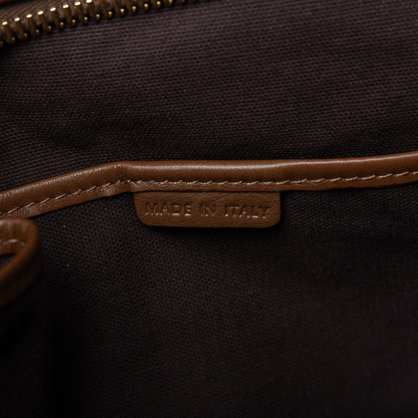 House Check Studded Knight Satchel Brown