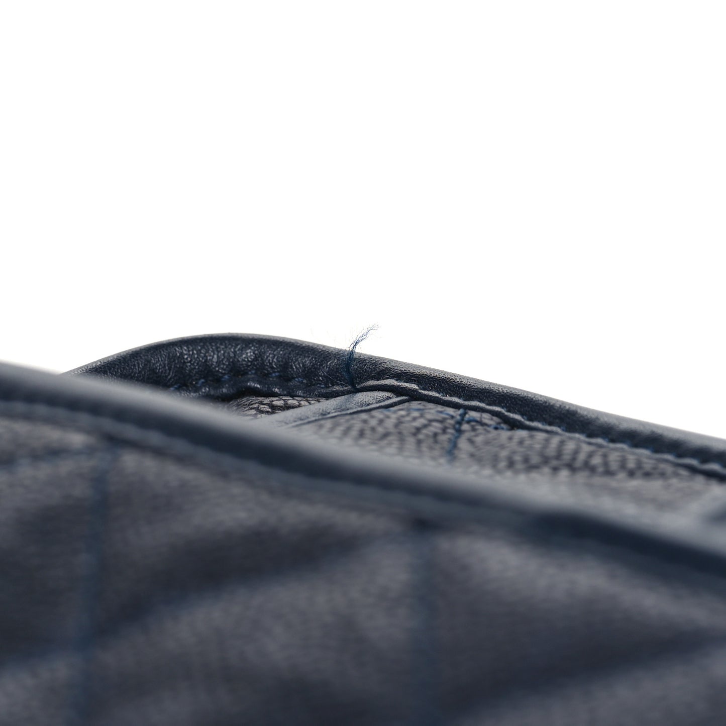 Caviar Quilted Medium French Riviera Flap Dark Navy Blue