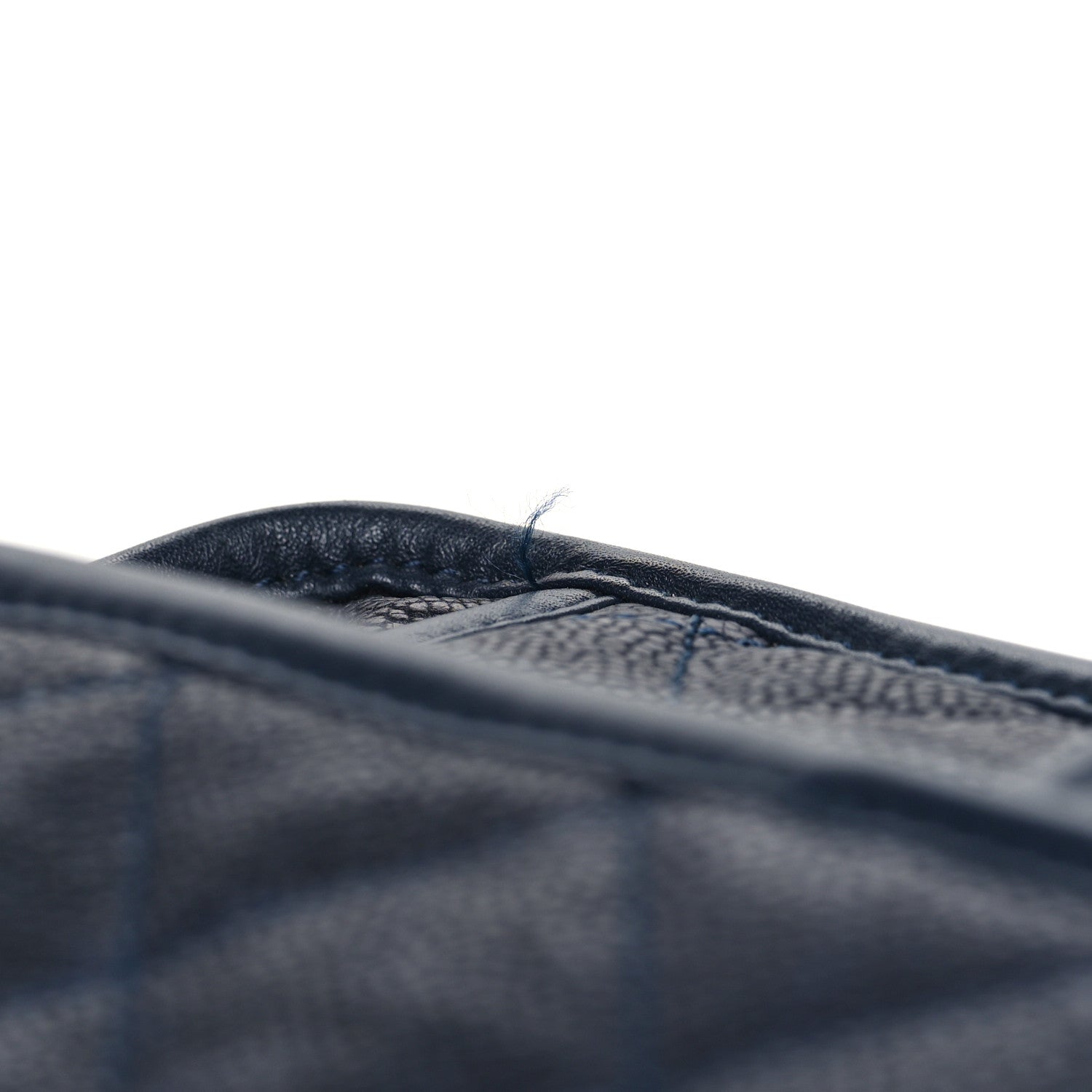 Chanel Caviar Quilted Medium French Riviera Flap Dark Navy Blue 11 of 11
