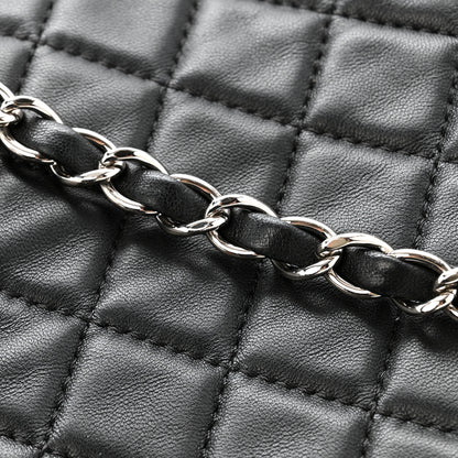 Chanel Lambskin Quilted Jumbo Chanel by 4 Flap Black 14 of 16