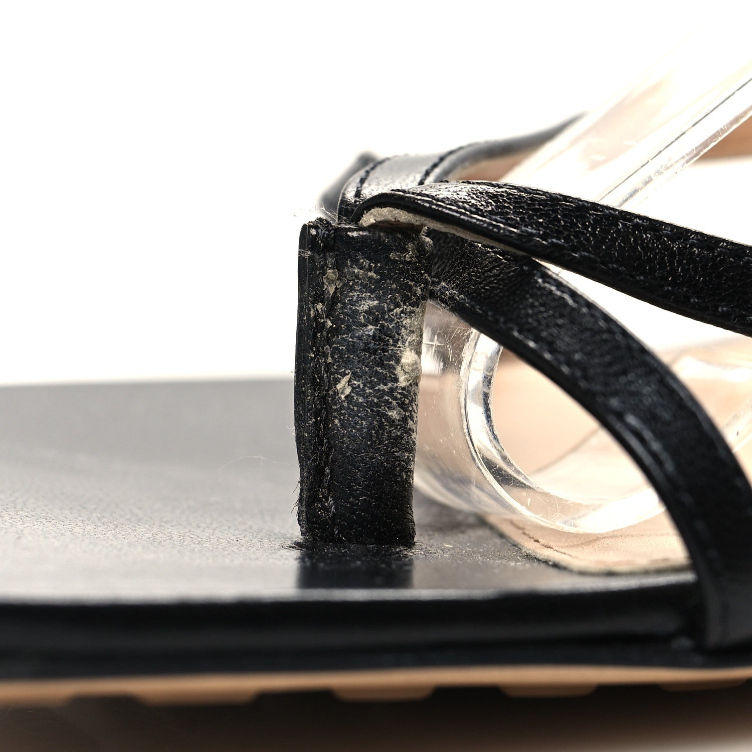 Bottega Veneta Lambskin Stretch Multi Strap 40mm Sandals 37 Black 8 of 8