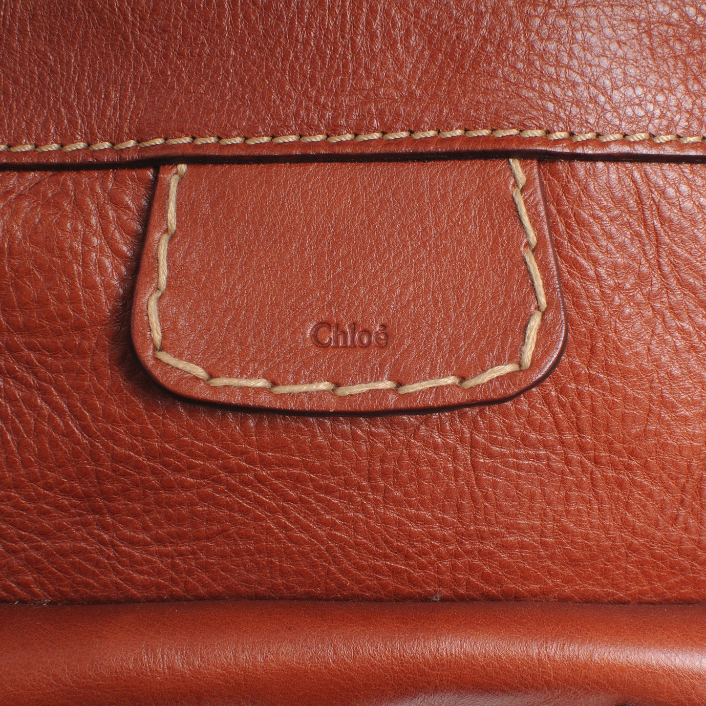 Calfskin Edith Satchel Whiskey