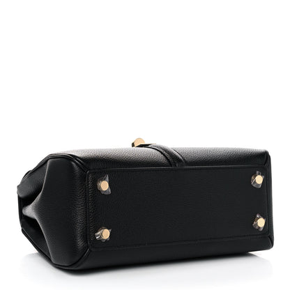 Celine Grained Calfskin Small 16 Top Handle Bag Black 3 of 9