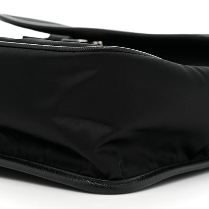 Prada Tessuto Nylon Saffiano Logo Messenger Bag Black 6 of 6