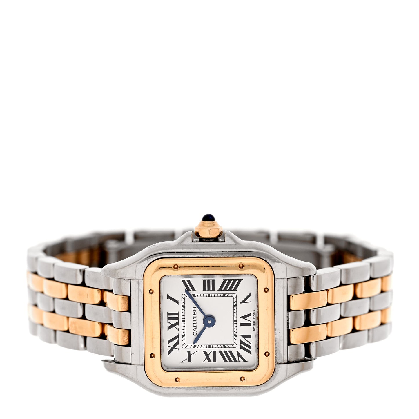 Stainless Steel 18K Yellow Gold 22mm Panthere Quartz Watch