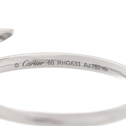 Cartier 18K White Gold Small Juste Un Clou Ring 60 9 4 of 5