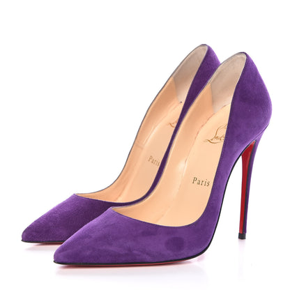 Christian Louboutin Suede So Kate 120 Pumps 37.5 Violet 3 of 11