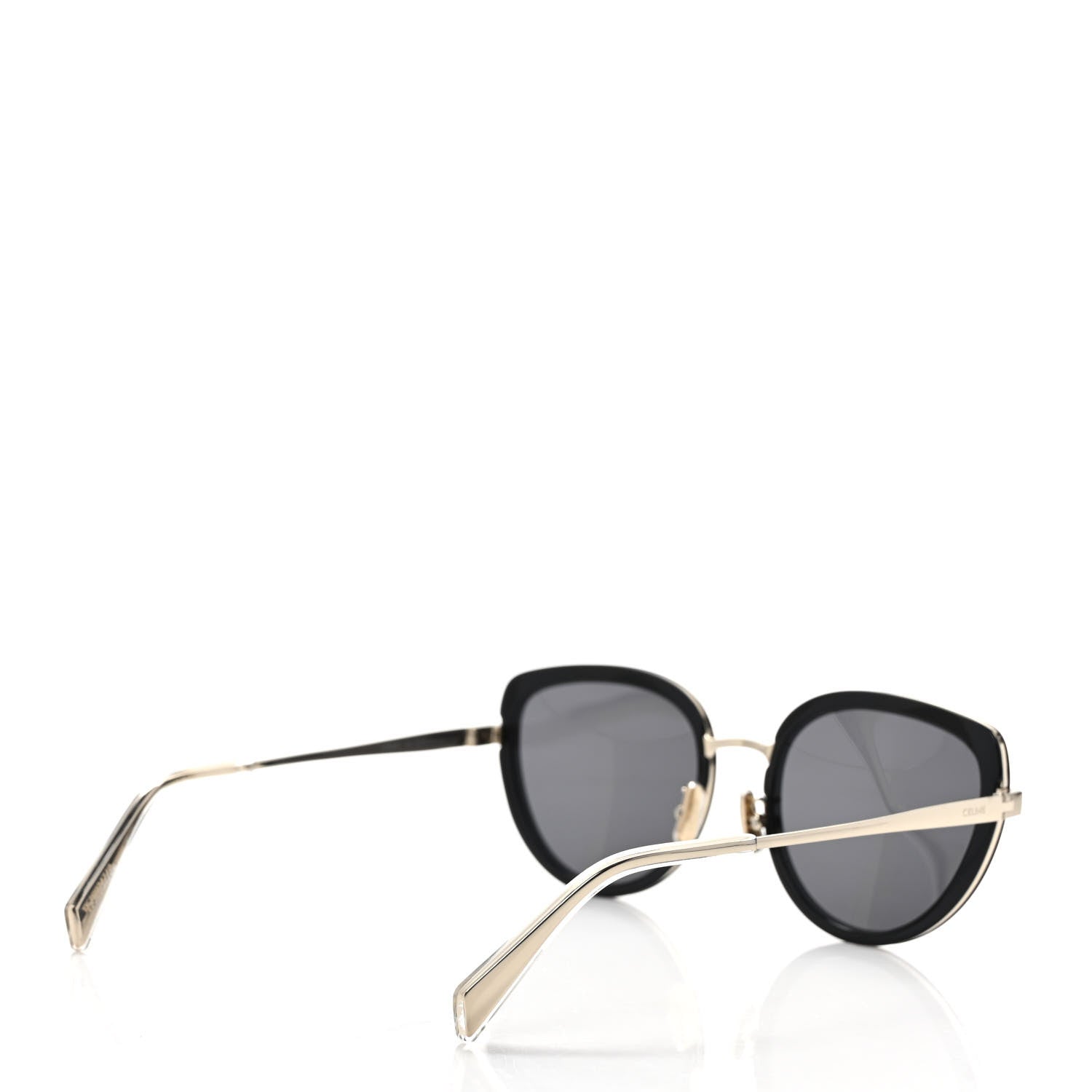 Celine Oversized Square Metal Sunglasses CL40203U Black 4 of 6