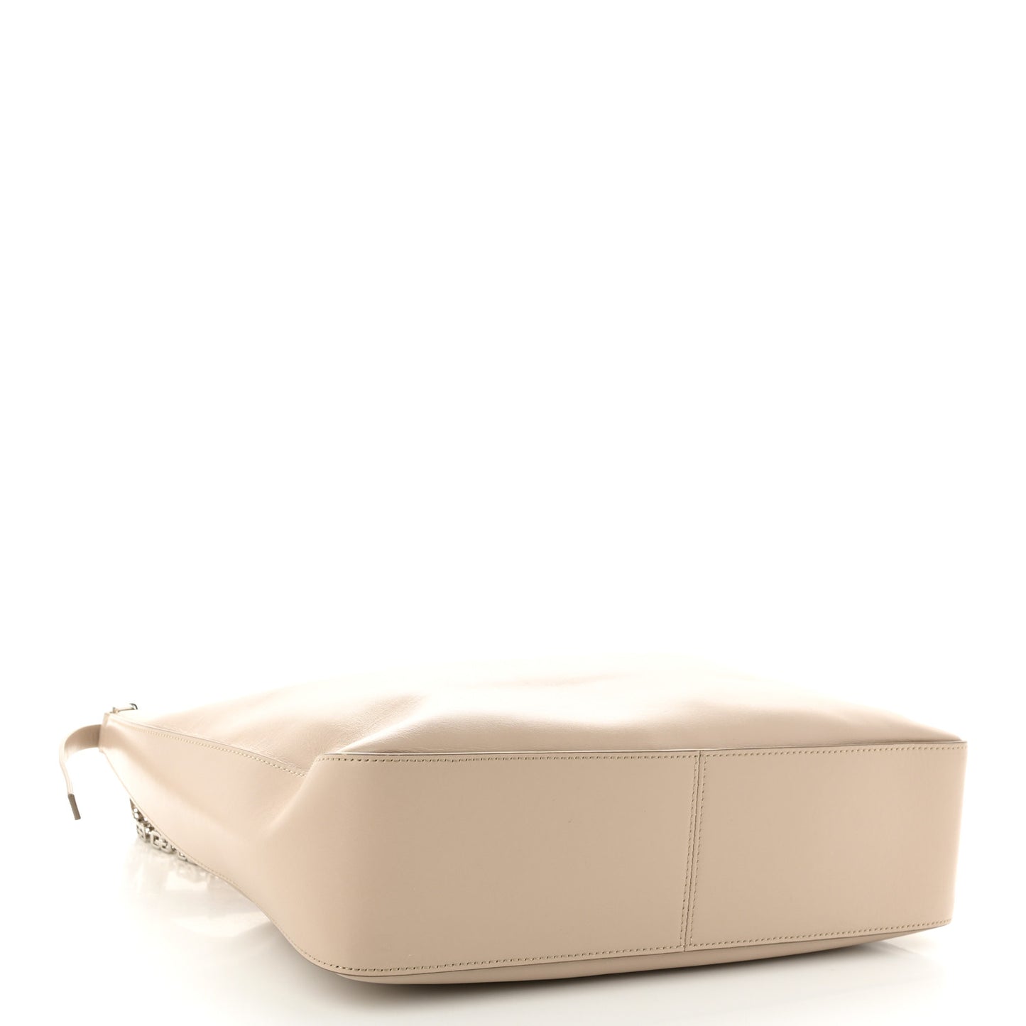Smooth Calfskin Medium Moon Cut Shoulder Bag Dune