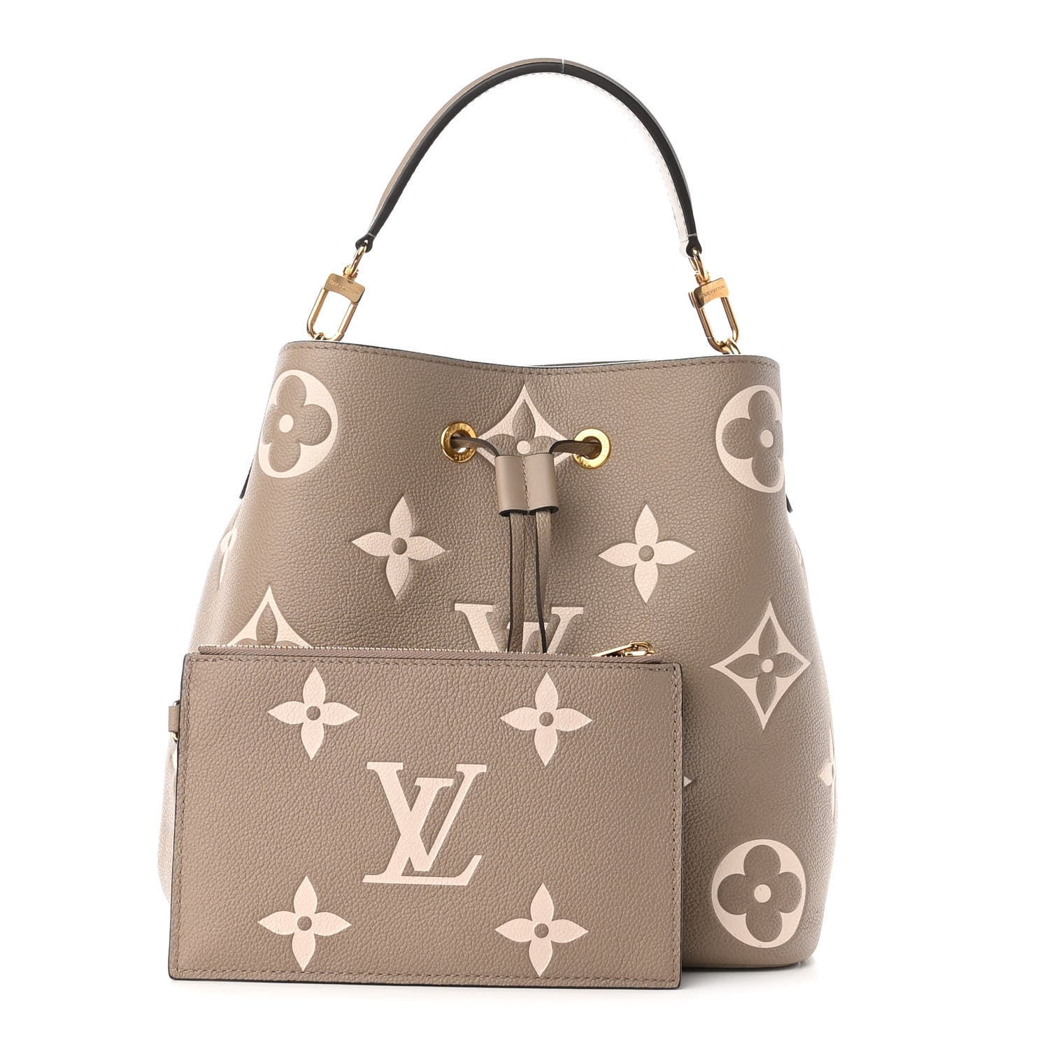 Louis Vuitton Empreinte Monogram Giant Neonoe MM Tourterelle Creme 1 of 10