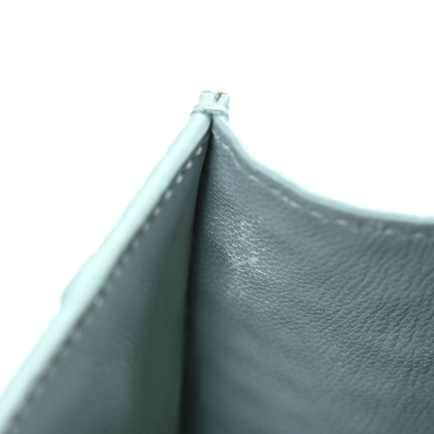 Balenciaga Shiny Calfskin Crocodile Embossed Hourglass Top Handle Bag XS Green Acqua 14 of 14
