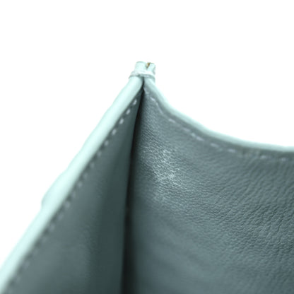 Balenciaga Shiny Calfskin Crocodile Embossed Hourglass Top Handle Bag XS Green Acqua 14 of 14