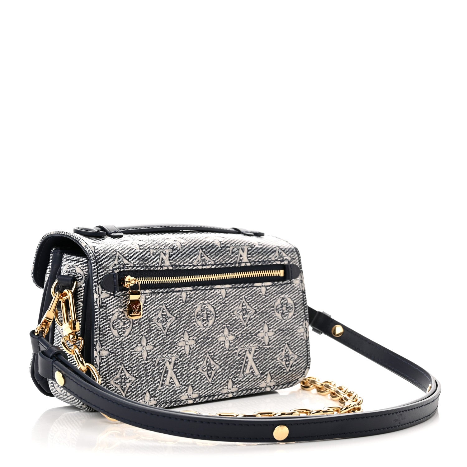 Louis Vuitton Monoglam Pochette Metis East West Blue 3 of 11