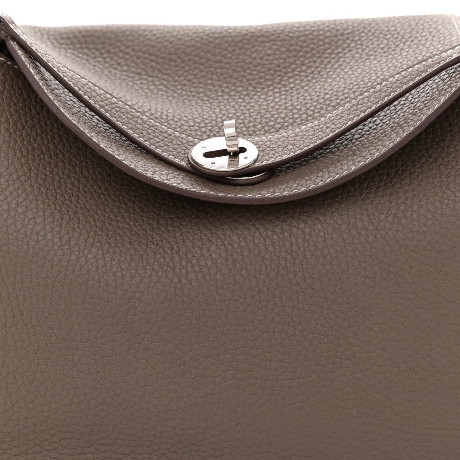 Hermes Taurillon Clemence Lindy 30 Etoupe 8 of 10