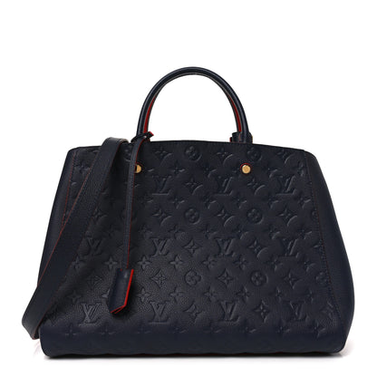 Louis Vuitton Empreinte Montaigne MM Marine Rouge 1 of 9